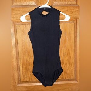 Capezio Black High Neck Leotard